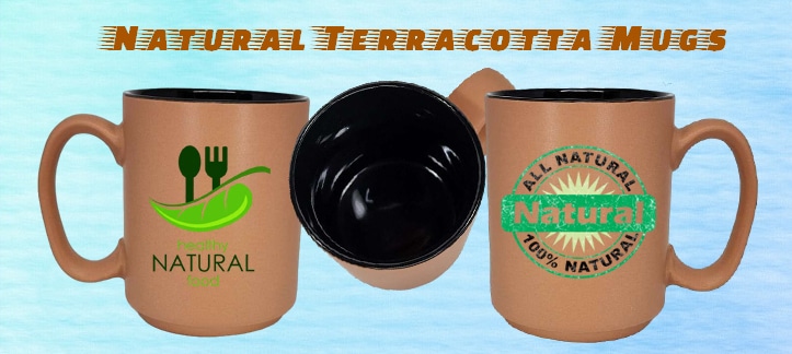 Natural Organic Terracotta Mug