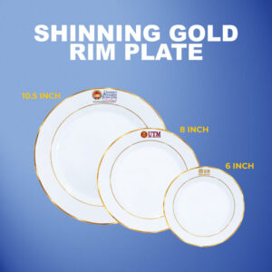 Gold Banding Rim Plates Collection: Shining Gold Series