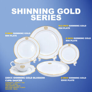Gold Banding Tableware Gift Collection: Shining Gold Series